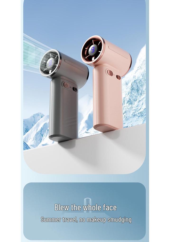 Portable Handheld Turbine Mini Fan with Semiconductor Ice Cooling