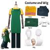 Anime Sakamoto Days Taro Sakamoto Cosplay Costume Yellow Retired T-Shirt Green Apron Glasses Halloween Party Suit For Men