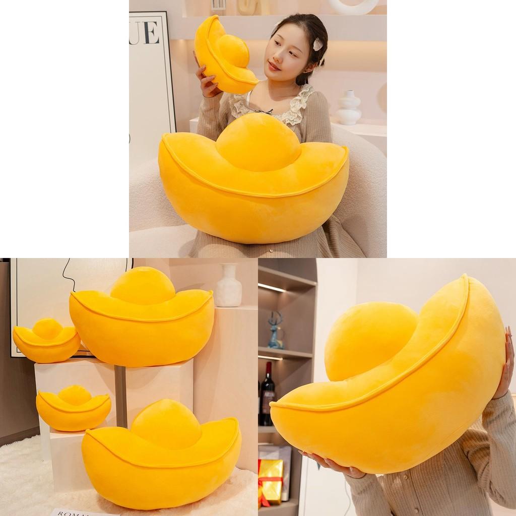 Simulation Gold Ingot Plush Toys Stuffed Dolls Bedroom Decorations Gift Kids