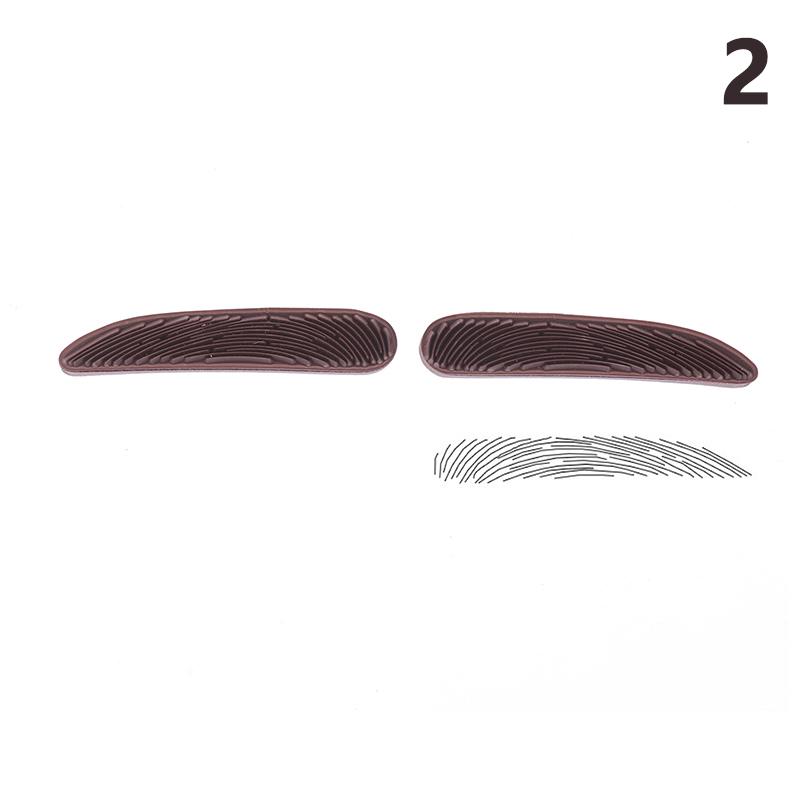 1 Par Iniciante Linha Prática Selo de Sobrancelha Estêncil de Sobrancelha Régua Carimbo de Posicionamento Ferramenta para Iniciantes Conjunto de Tatuagem de Sobrancelha Preguiçosa