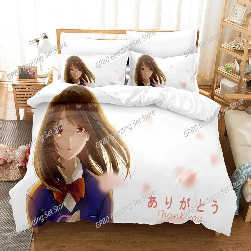 Comforter Anime As The Moon So Beautiful Bedding Set 3D Printed Suitable For Bedroom Kids Home Textile