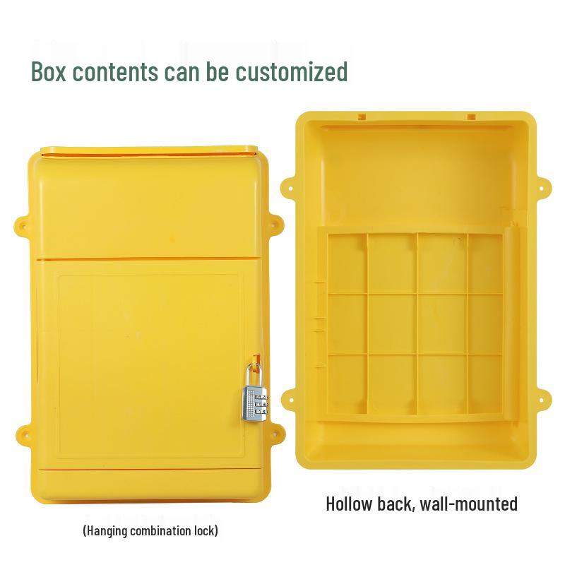 Compact Wall-Mounted Lockable Plastic Box for Mail, Complaints, Suggestions, and Milk