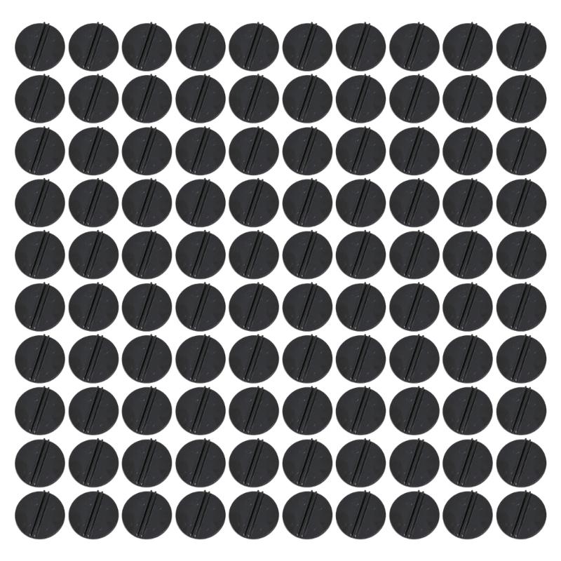 100Pcs Business Card Holder Stand Round Plastic Card Holder Stand For Table Game And Photo Display Enduring