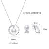 Pearl necklace and earrings set for pearl pearl 925 perfect for and Day gifts [Free bird] women, pendant, accessories, silver, hypoallergenic, women,