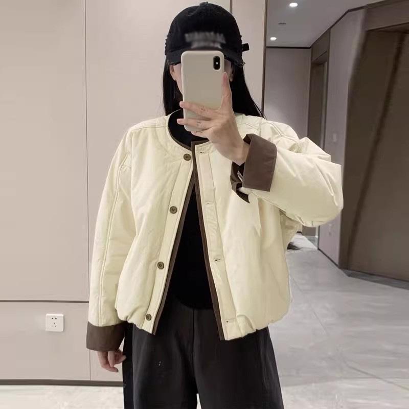 

Chic Winter 2025 Women s Loose Cotton Jacket: Versatile, Stylish, Solid Color, Cozy Design XL (115-130 lbs)