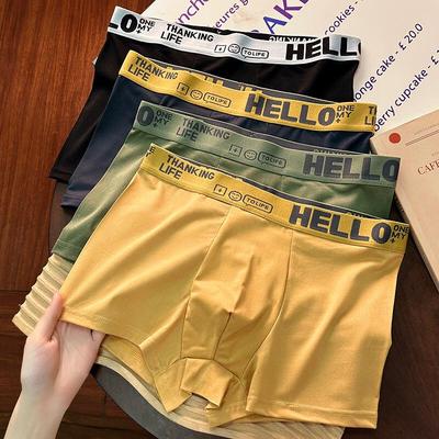 Yu Zhaolin Men's HELLO Boxer Briefs (4-Pack)