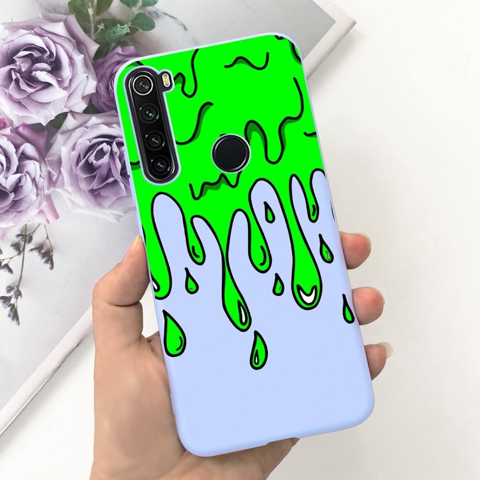 For Xiaomi Redmi Note 8T Case Candy Painted Cover For Xiaomi Redmi Note8T M1908C3XG Silicone Soft TPU Fundas Case Bumper 6.3"