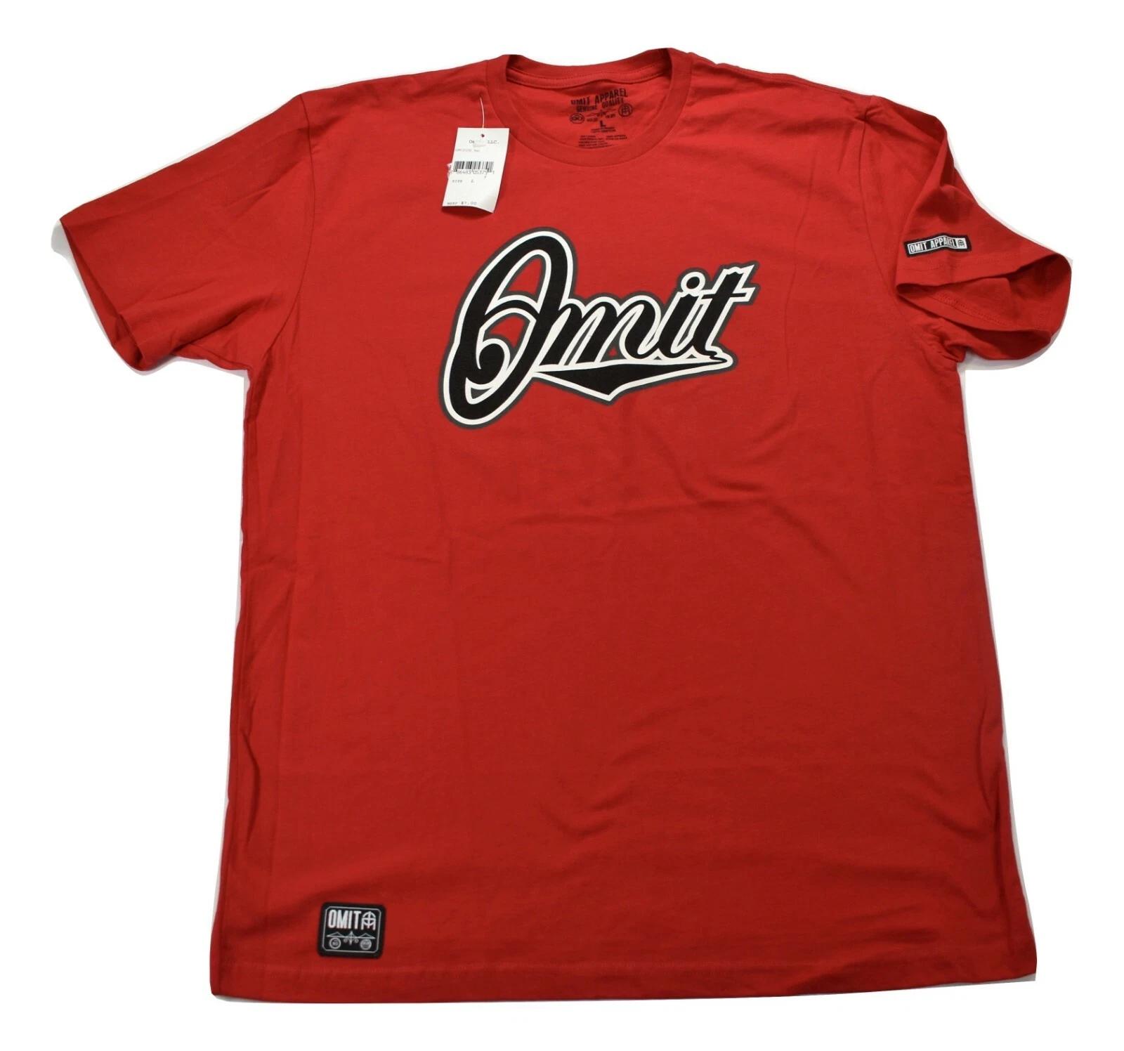Omit Mens Red Home Team Tee Shirt New L 4XL