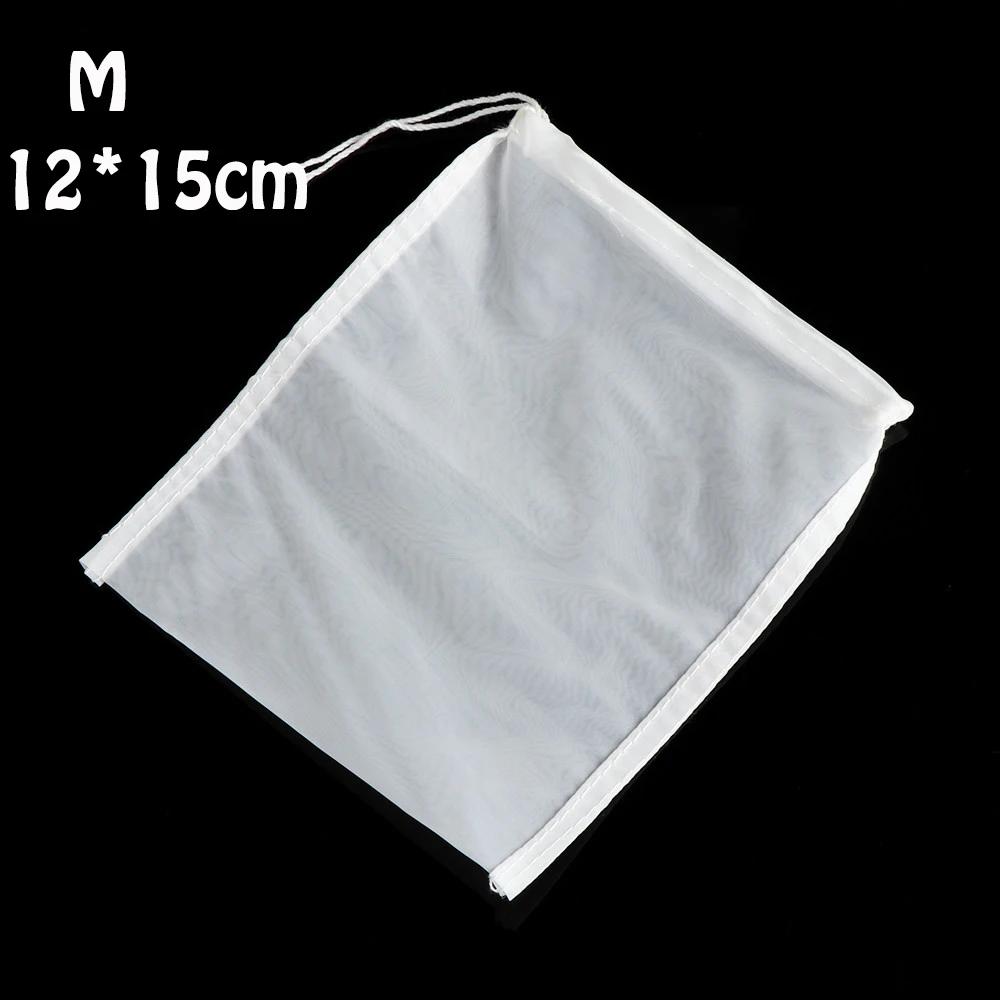 5 size Nylon Fine Mesh Nut Milk Bag Reusable Almond Milk Bag Strainer Fine Mesh Nylon Cheesecloth Cold Brew Coffee Filter