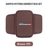Leather Car Seat Central Console Armrest Pad Storage Bag For BMW M M2 M3 M4 M5 M6 E46 E90 E60 F30 E39 X1 X3 X4 X5 ULXMV1
