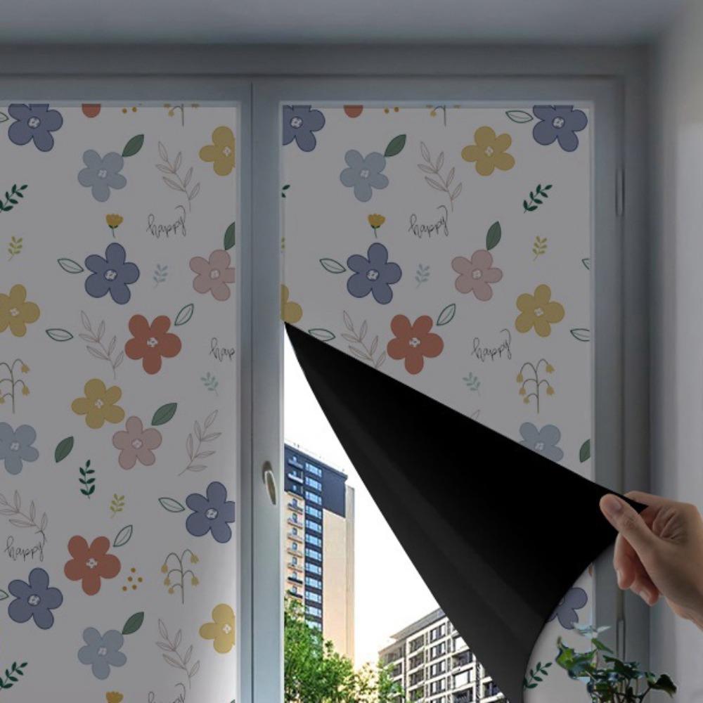 Anti Light Leakage Blackout Glass Sticker Full Blackout Sunshade Film Apartment