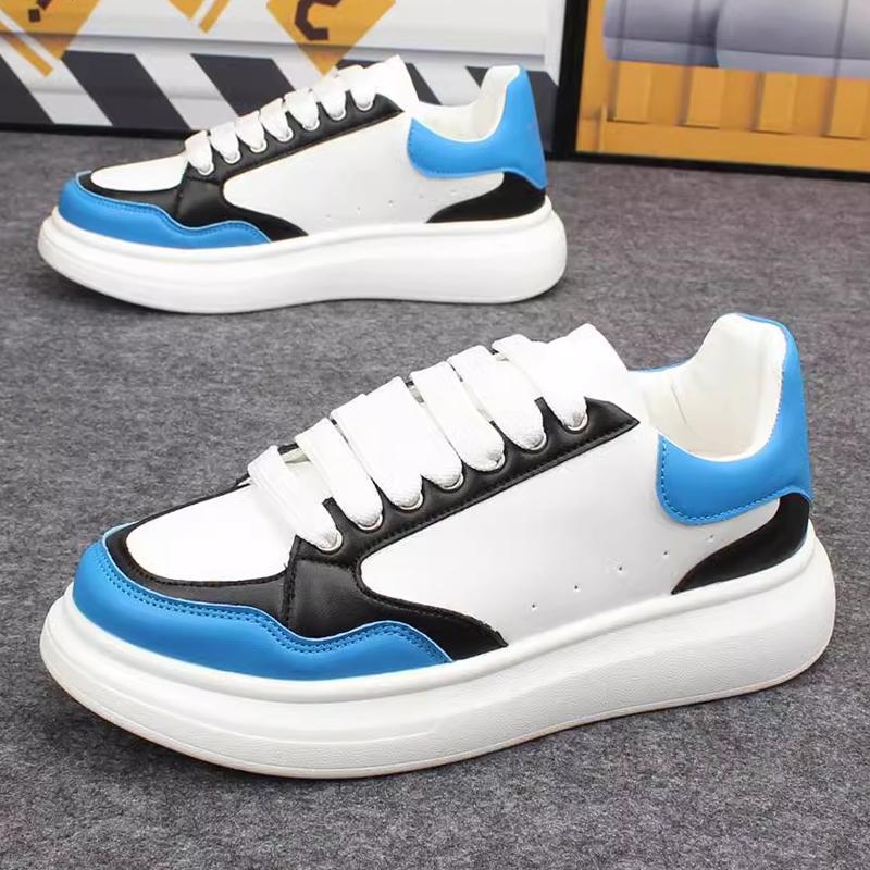 2024 Herbst Farbpassende Weiße Schuhe Sport Tennisschuhe Paare Freizeitschuhe Dicke Sohle Sneaker