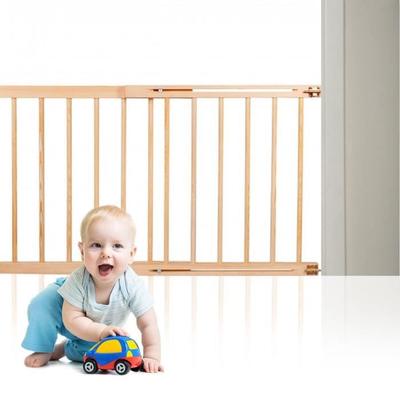 ® Baby Safety Gate - Stairs, Doors - Pine Wood - 72-122 Cm
