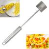 1/2Pcs Corn Peeler Stainless Steel Corn Cob Stripper Tool Corn Thresher for Kernels Removal Ergonomic Handle Easy to Clean Store Kitchen Helper for