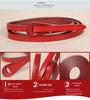 Plattichi Korean Retro Genuine Leather Ladies' Decorative Knotted Red Belt
