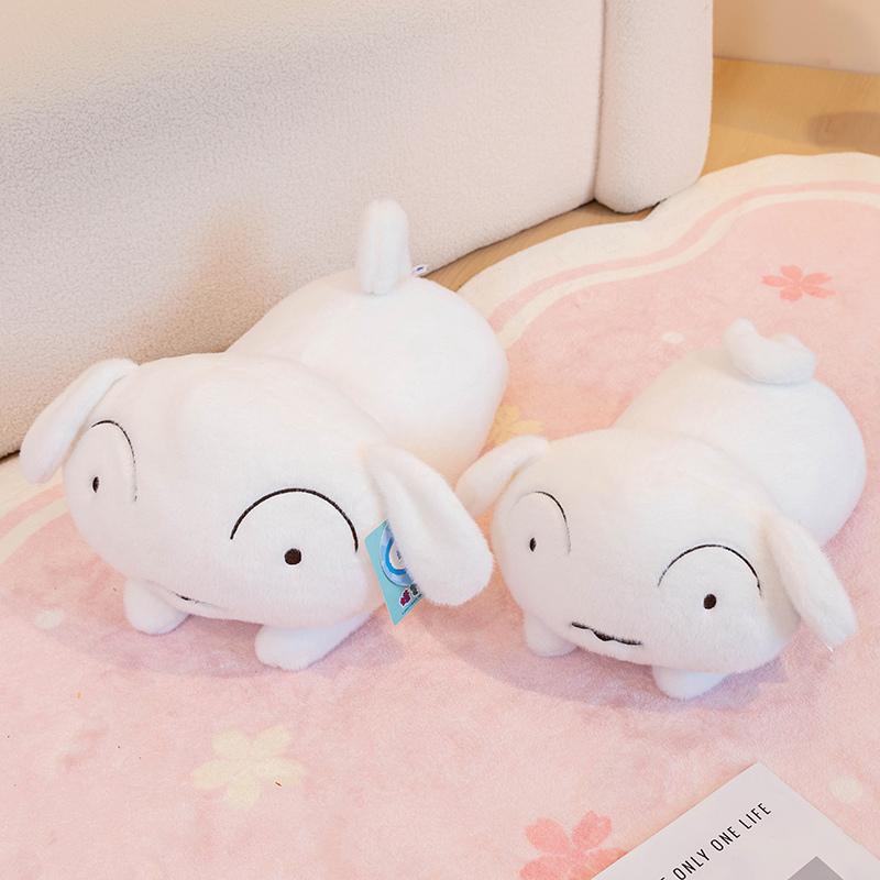 40/50cm Nohara Shiro Soft White Dog Plushies Stuffed Animal Puppy Plush Toy Sleeping Doll Birthday Gifts Girl Child