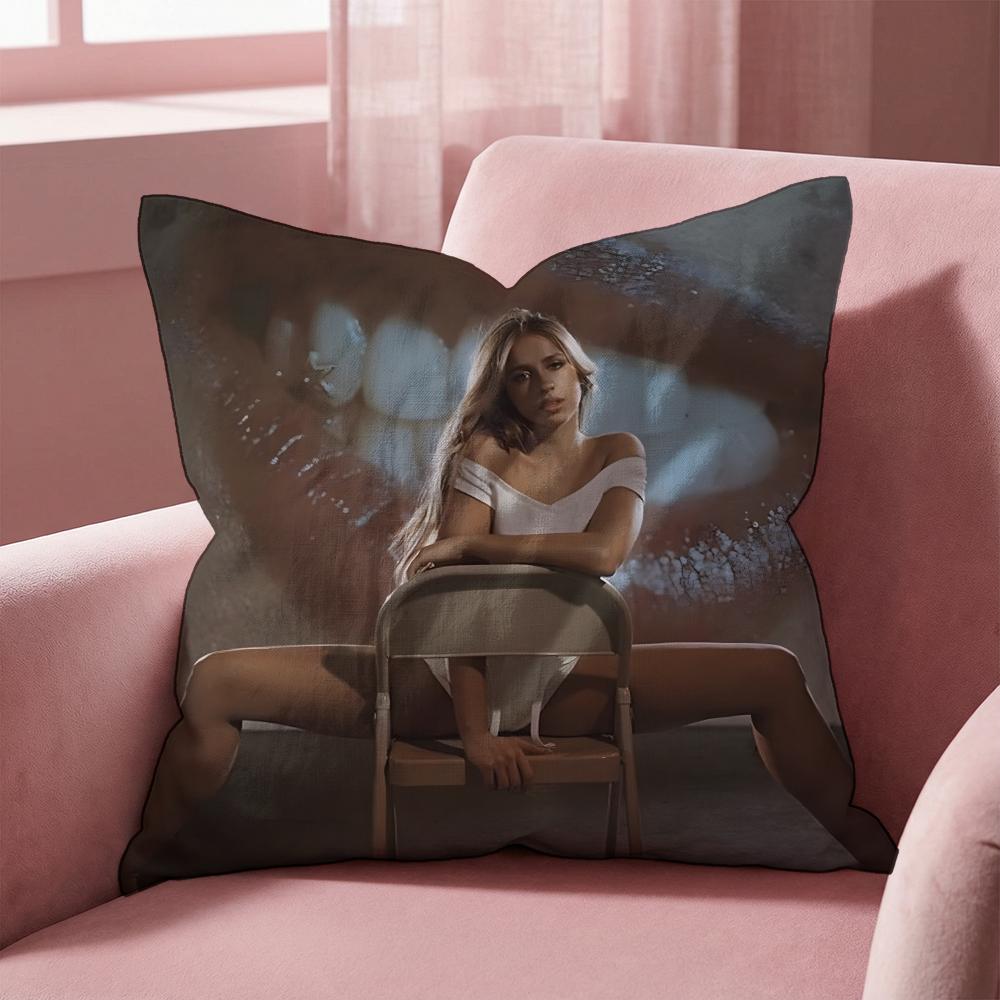 

Tate McRae Cushion Cover Multi-Scene Pillow Cover for Home & Car - Reversible, Soft & Durable for Daily Use 30cmx30cm