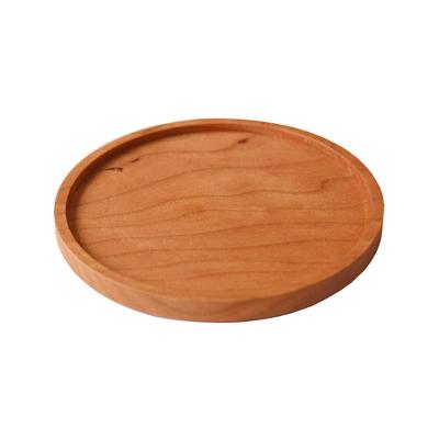 [Coaster Round] Luxurious Wooden Coaster Made from Natural Solid Wood (cherry)