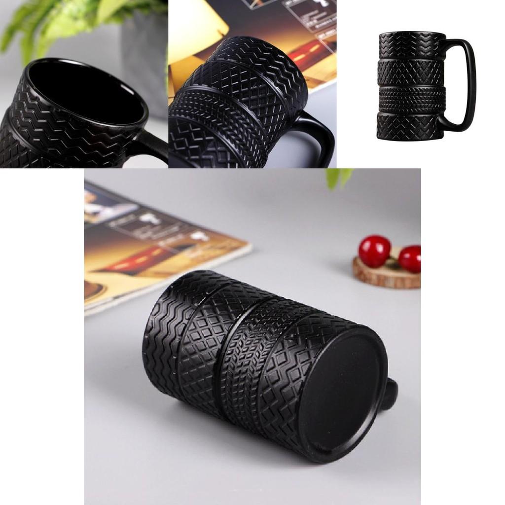 Creative Tire Mug Large Capacity Ceramic Cup Unique European Style Office Mug