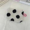 Wind plush love mouth red envelope student holding small cosmetic bag key change bag ID bag