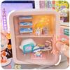 Rectangle Box Storage Box Japanese Q Version Anime Figure Model Toy Doll Collection Display Stand Organizer Case for Dimoo Home