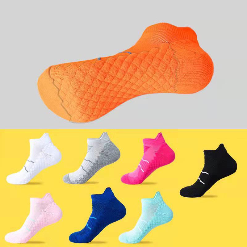 Women's Spring and Summer Sports Outdoor Running Deodorant Towel Bottom Shock Non Slip Short Socks