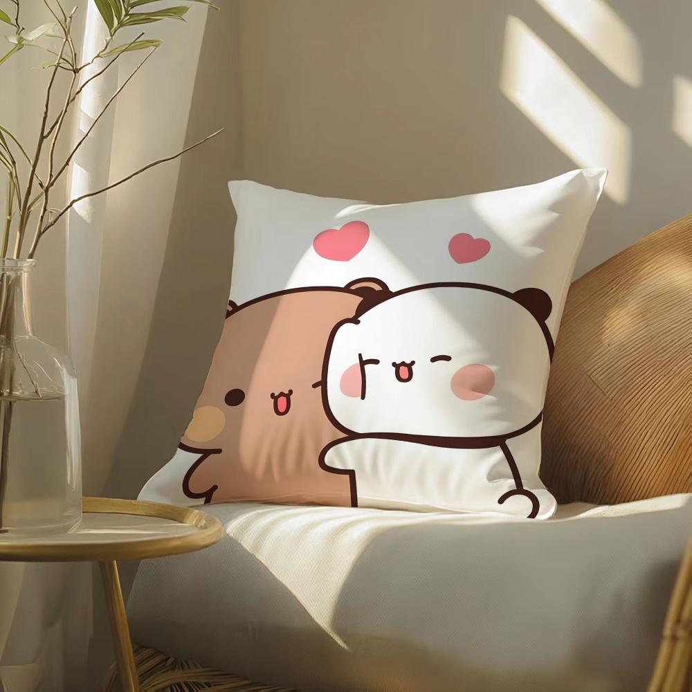 Popular Home Cartoon Bubu  Dudu Cute 3 Pillow Case DoubleSided Plush Sofa Cushion Covers Organic Breathable Invisible Zipper
