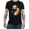 Męski T-shirt Janis Joplin we wzór kwiatowy