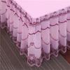3pcs Set Bed Spread Princess Lace Bed Skirt Solid Color Luxury King Queen Bedspread with 2pcs Pillowcase