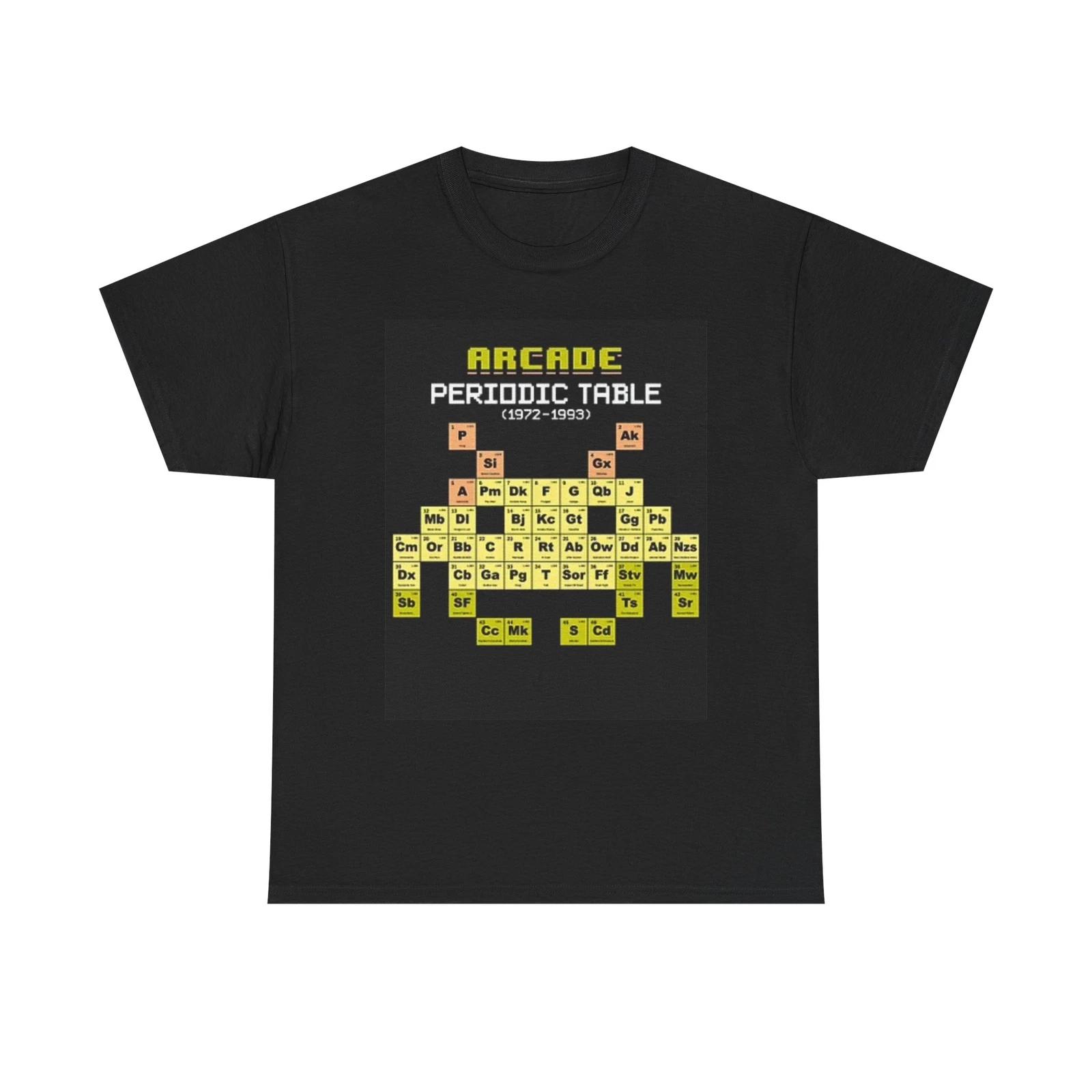 Men s and Women s T-shirts Arcade Periodic Table Graphic XXXXL