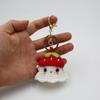 Creative Crocheted Little Ghost Hand Woven Pendants Halloween Decoration Handmade Yarn Crochet Bag Key Pendant Gift Home Decor