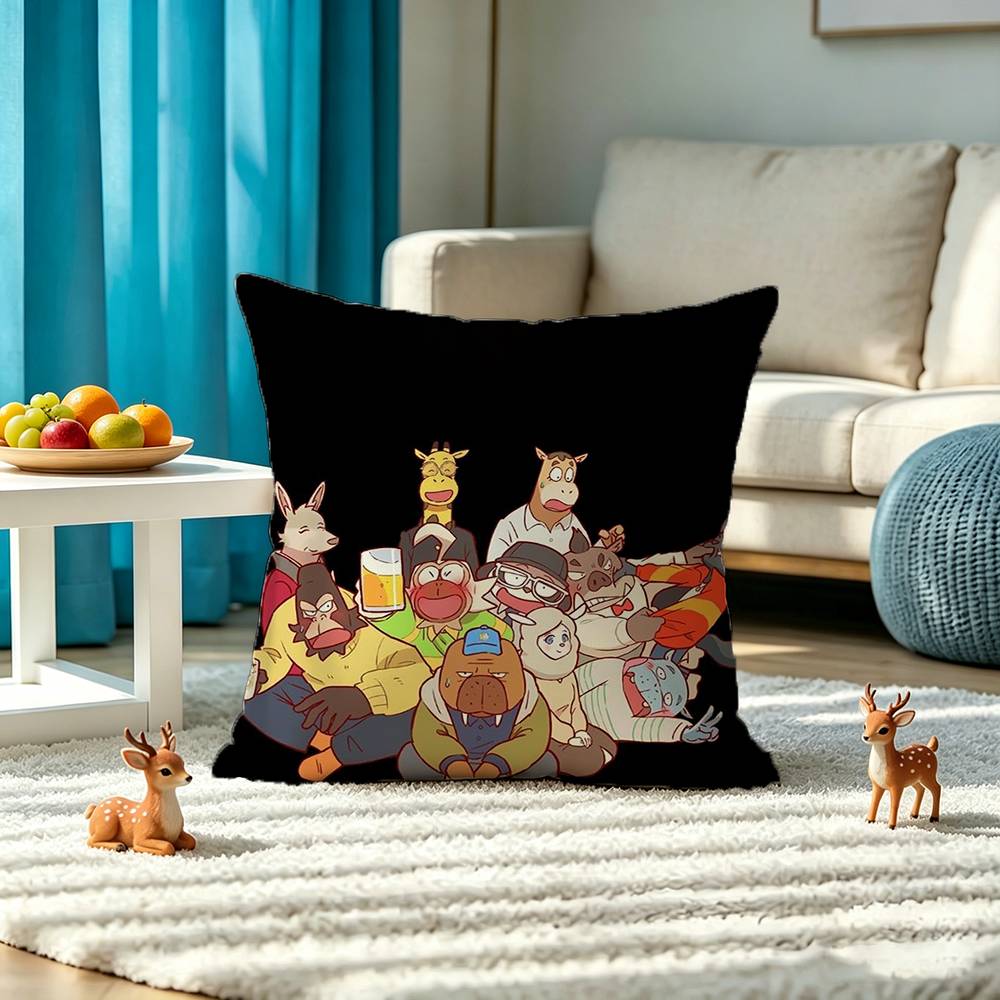 O-Odd T-Taxi Square Double-Sided printed Pillow Case Bedroom Bedside Pillow Sofa Cushion Cover