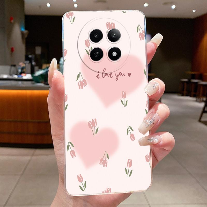Phone Case For Realme 12 5G 12X 5G 13 5G C65 Protective Cases Realme Narzo N65 70X Capa Flower Butterfly Soft Silicone TPU Cover