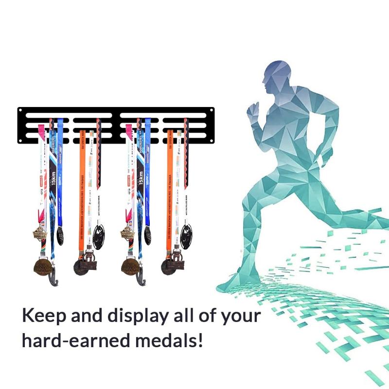 1Pc Rhythmic Gymnastics Medal Hanger Display Female Sports Medal Display Rack Wall Mount Ribbon Display Holder For 40+ Awards