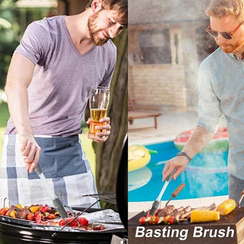 Silicone Oil Brush Basting Pastry Brush for BBQ Grilling Baking New Heat Resistant Spread Oil Butter Sauce for Cooking for Kitchen Gadget Home Outdoo