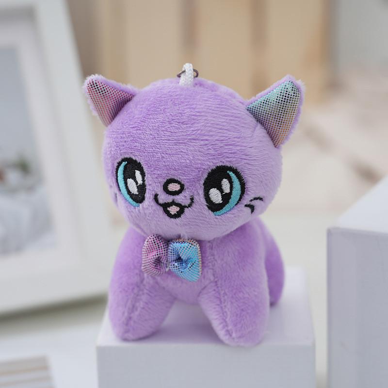 Adorable Plush Cat Keychain Cute And Soft Stuffed Animal Bag Charm 10cm