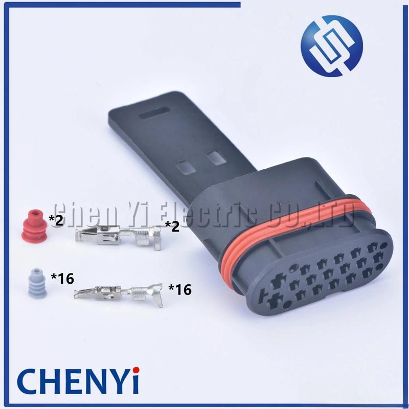 18 Pin 1.5/3.5mm Composite waterproof Harness plug auto connectors 9002862E electric connectors DJ7181-1.5-3.5-21 900 286 2E