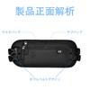 Mirhua Security Pouch for International Waist Convenient for Outdoor Black Anti-Skimming Pouch, Lightweight, Slim, Anti-Theft, Waterproof, RFID-Proof,