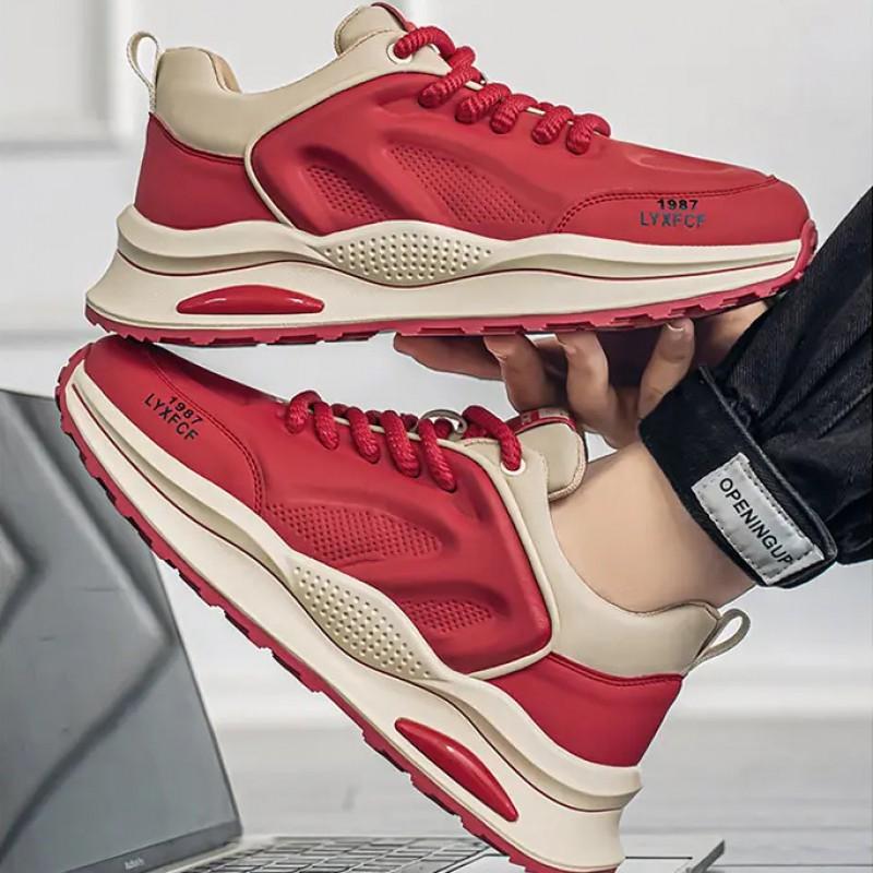 Men's Shoes High-end Versatile Casual Sports Running Anti Slip Dissolving Thick Sole Height Increasing Forrest Gump Dad
