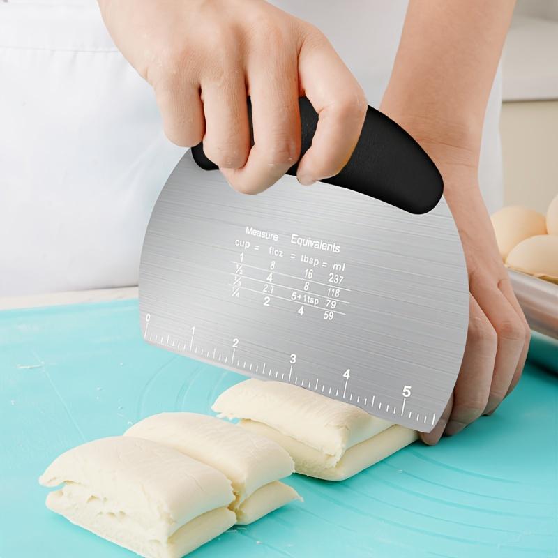 1pc  Dough scraper  Stainless steel cutter Food scraper  Pastry cutting tool Pastry bread cutting board  Baking tool  Kitchen Gadgets