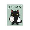 Heavy Duty Magnetic Sign Clean Dirty Dishwasher Magnet, Acrylic Cartoon Animal Sign, Double-Sided & Magnet for Kitchen Decoration Double Sided