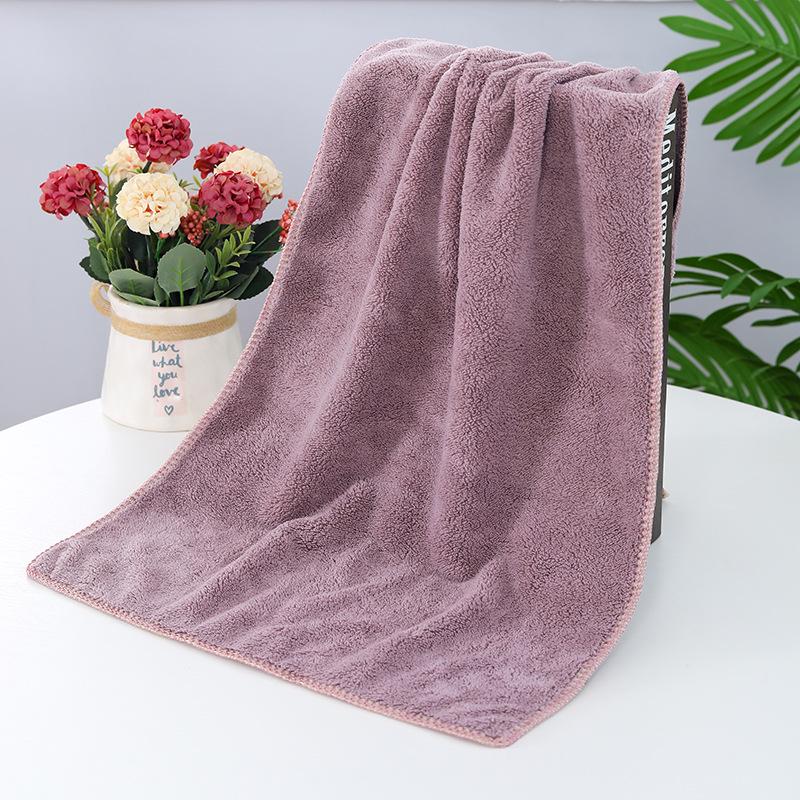 Schnelltrocknendes, fusselfreies Korallenfleece-Handtuch - Saugfähiges Gesichts- und Haarhandtuch, perfekt für den Heimgebrauch oder als Geschenk