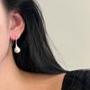 925 Sterling Silver Vintage Earrings For Women Simple Shinning Ball Earring Jewelry Prevent Allergy Party Accessories Gift