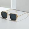 New Stylish Retro Brand Shades Men Women Sun Glasses Square Vintage Metal Steampunk Sunglasses UV400 Gafas De Sol