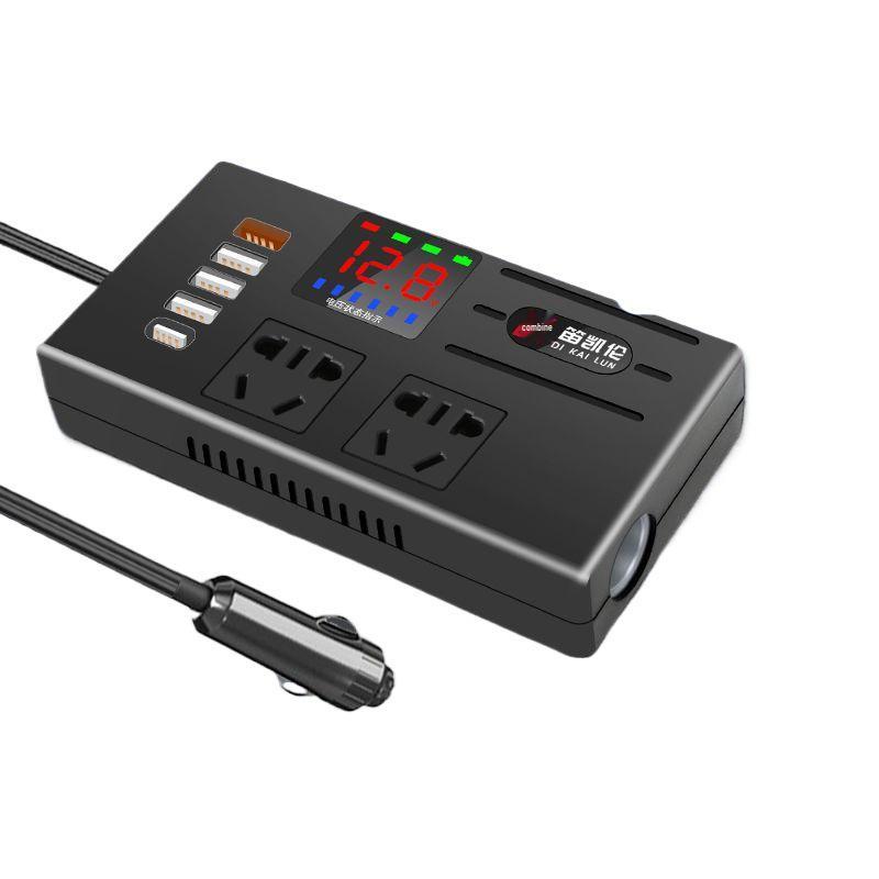 Leistungsstarker 12V/24V auf 220V Auto-Wechselrichter & Schnellladegerät für Limousine/LKW