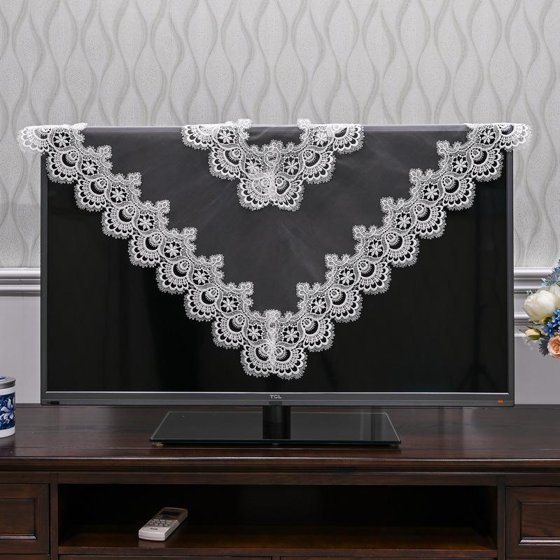 Tablecloth Square Table Cloth Yarn Embroidery Lace Table Cloths For Computer Table Cover Lcd Tv Towels Table Juppe Dust Cover