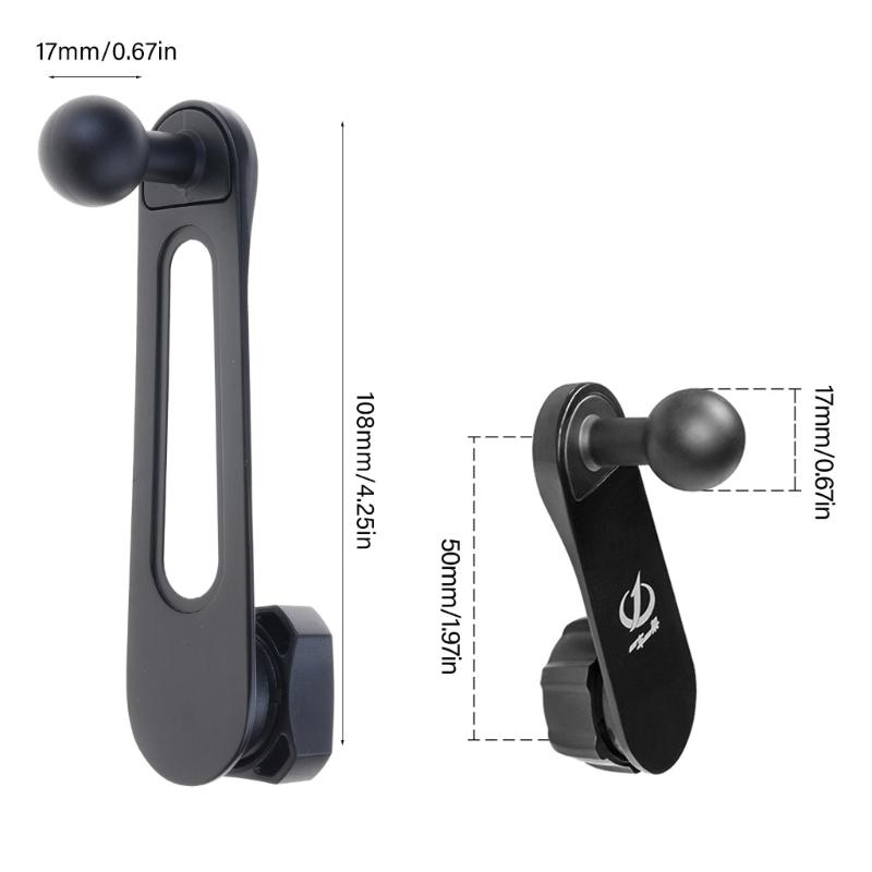 17mm Ball Head Extenders Rod Mobile Phone Stand Vehicle Accessories for Car Dashboard Camera & Air Outlet Phone Holder
