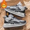 High-top Men's Shoes Winter Velvet Thickened Warm Young Sports Shoes Running Waterproof Heightening Father Cold-proof Cotton Shoes