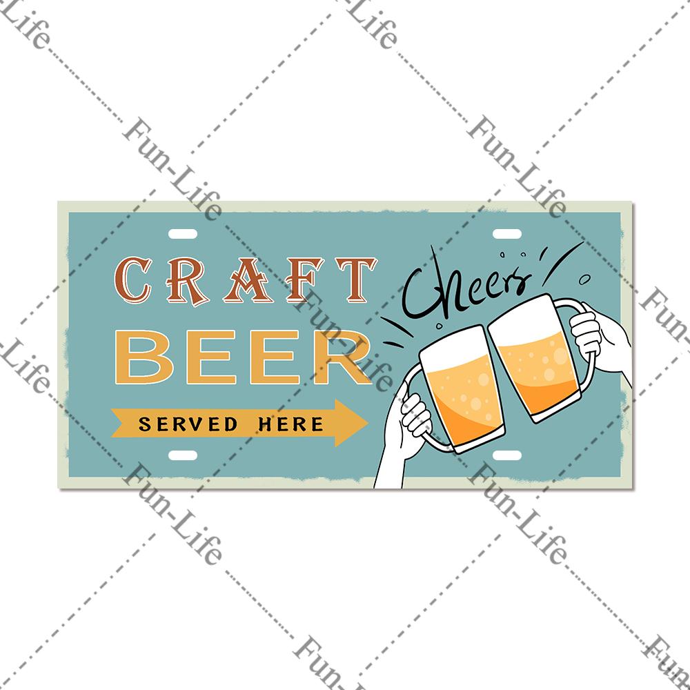 Beer Metal Tin Signs, Plaque Plates, Vintage Wine Poster, Bar, Pub Party, Man Cave, Pub, Kitchen, Home Wall Decor