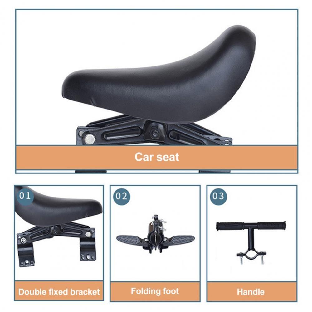 Detachable Bicycle Front Seat Front Mounted Soft Baby Seat Secure Bicycle Children Seat Bicycle